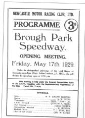 Copy of the First Ever Brough Park Programme 1929